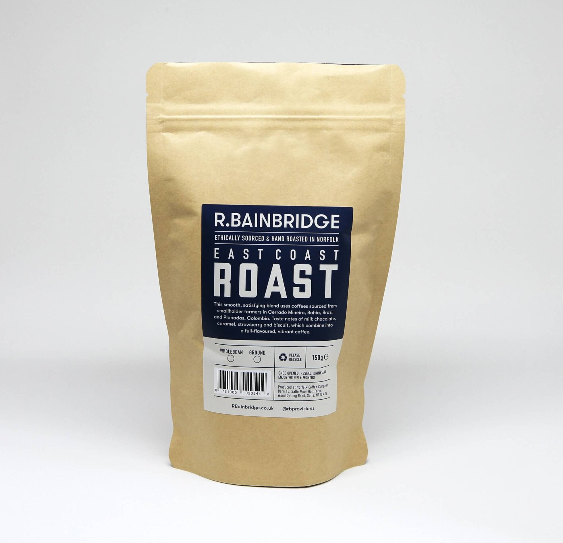 East Coast Roast Coffee GROUND - 150g