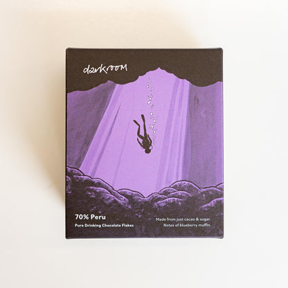 Darkroom - 70% Peru Drinking Chocolate Flakes 200g