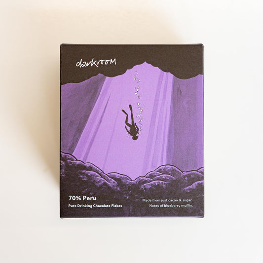 Darkroom - 70% Peru Drinking Chocolate Flakes 200g