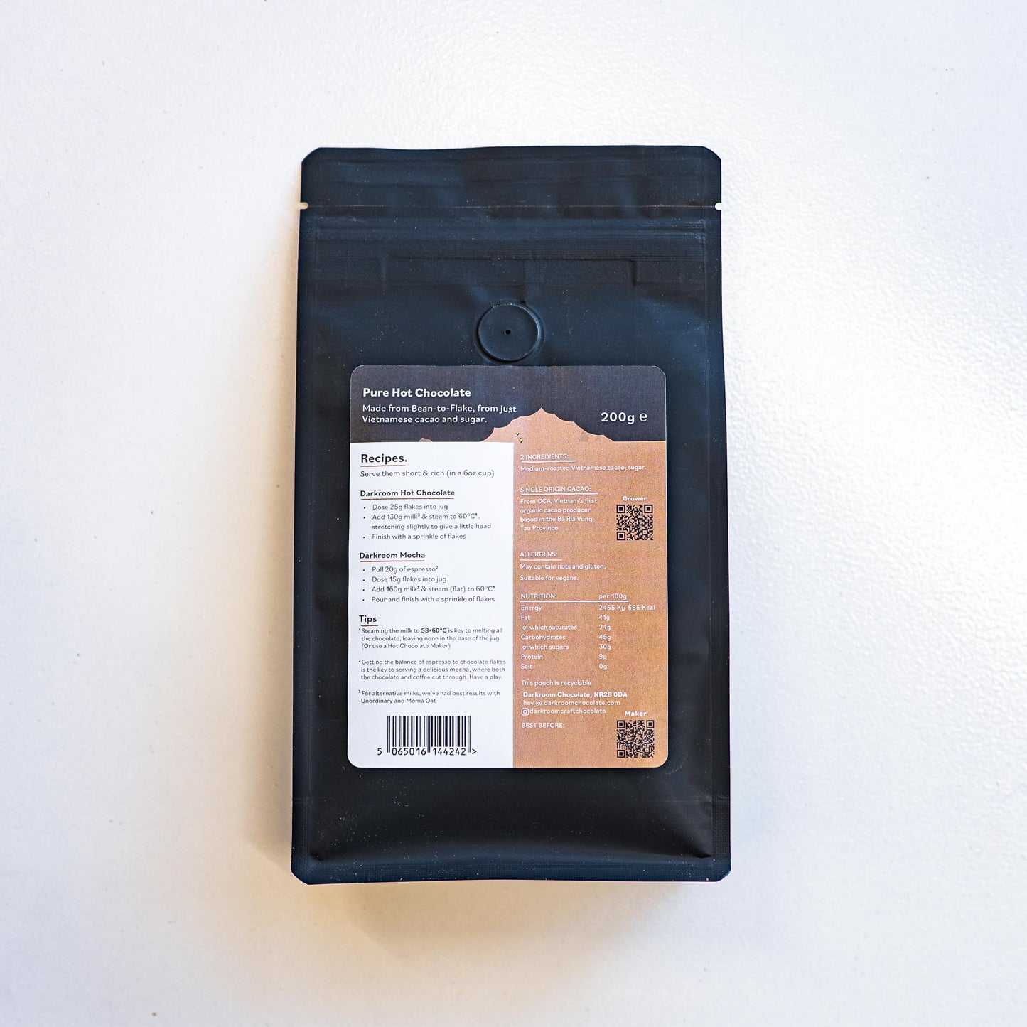 Darkroom -  70% Vietnam - Drinking Chocolate flakes 200g