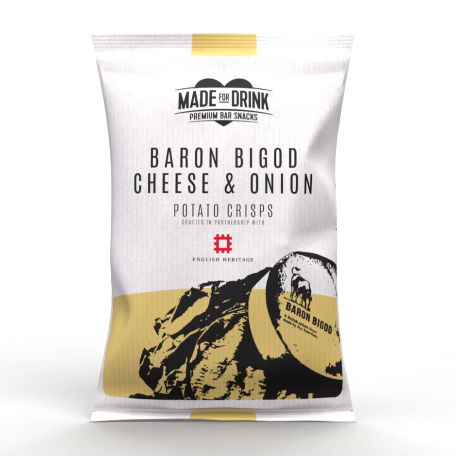 Made For Drink | Baron Bigod Cheese & Onion Crisps