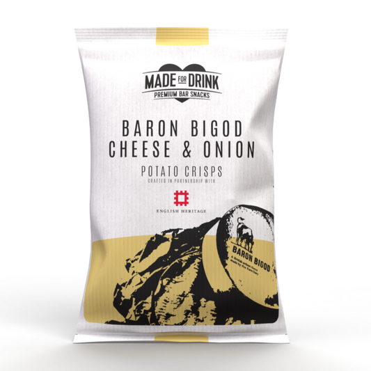Made For Drink | Baron Bigod Cheese & Onion Crisps