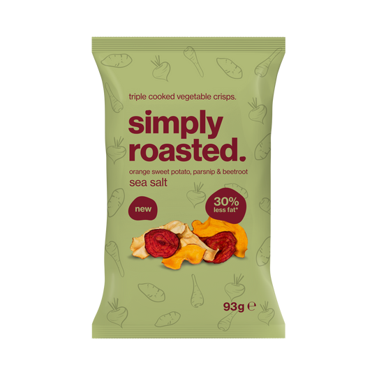 Simply Roasted Sea Salt Veg Crisps 93g Bag