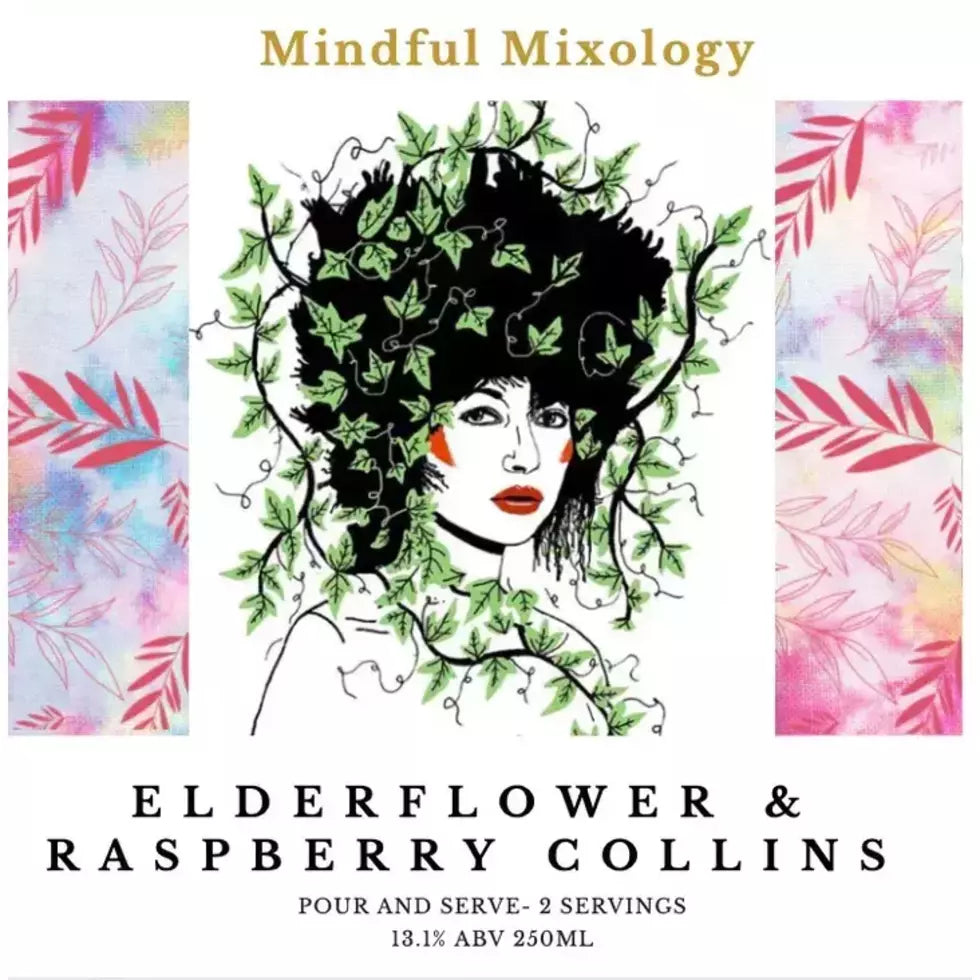 Mindful Mixology - Raspberry & Elderflower Collins