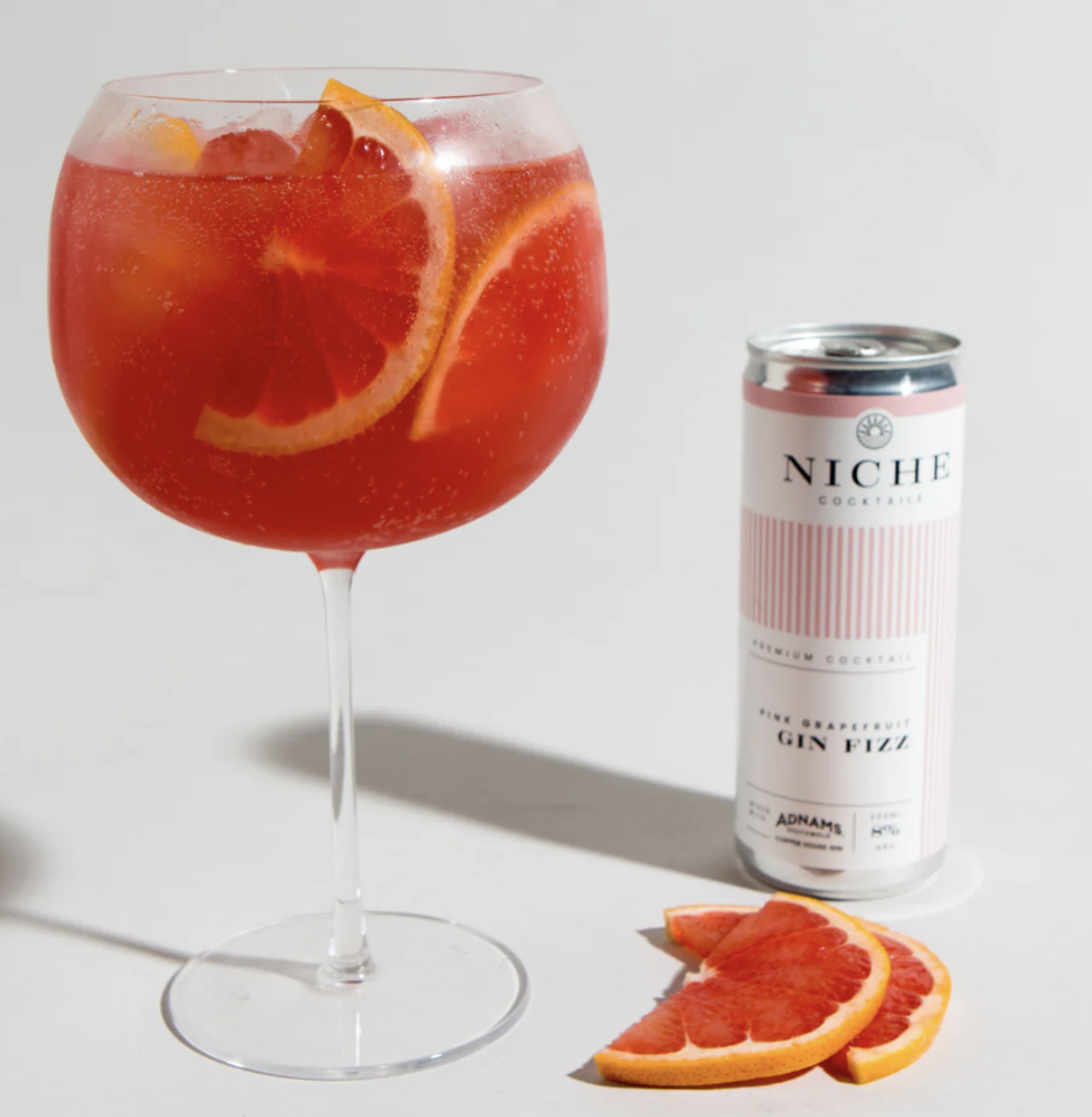 Niche Cocktails - Pink Grapefruit Gin Fizz - 250ml can