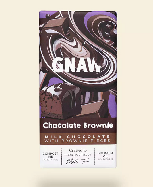 Gnaw Chocolate Brownie Milk Chocolate Bar