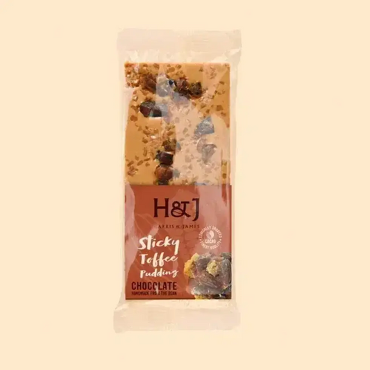 Harris & James Sticky Toffee Pud Choc Bar 100gx12