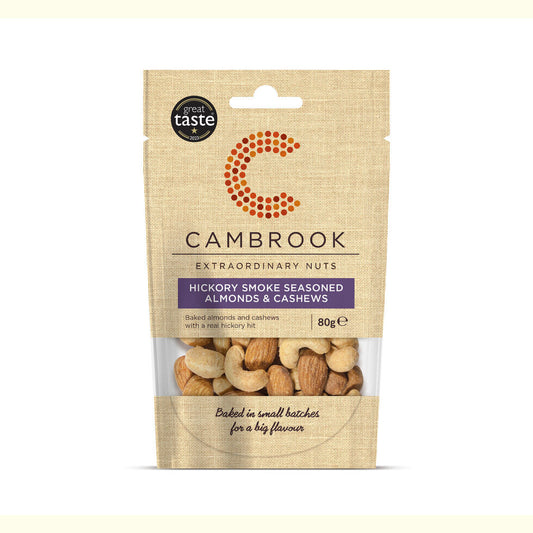 Cambrook - Baked Hickory Smoke Almonds & Cashews 80g