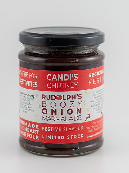 Candi's Rudolph's Boozy Onion Chutney 300g