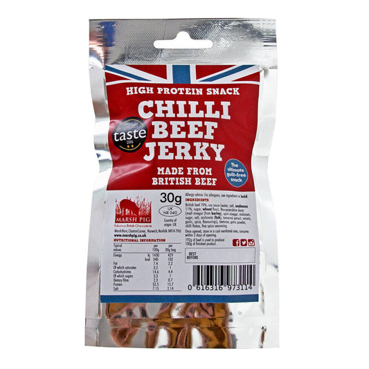 Marsh Pig -  Chilli Beef Jerky - 30g