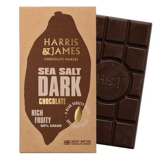 Harris & James - Sea Salt Dark Chocolate Bar (55%)