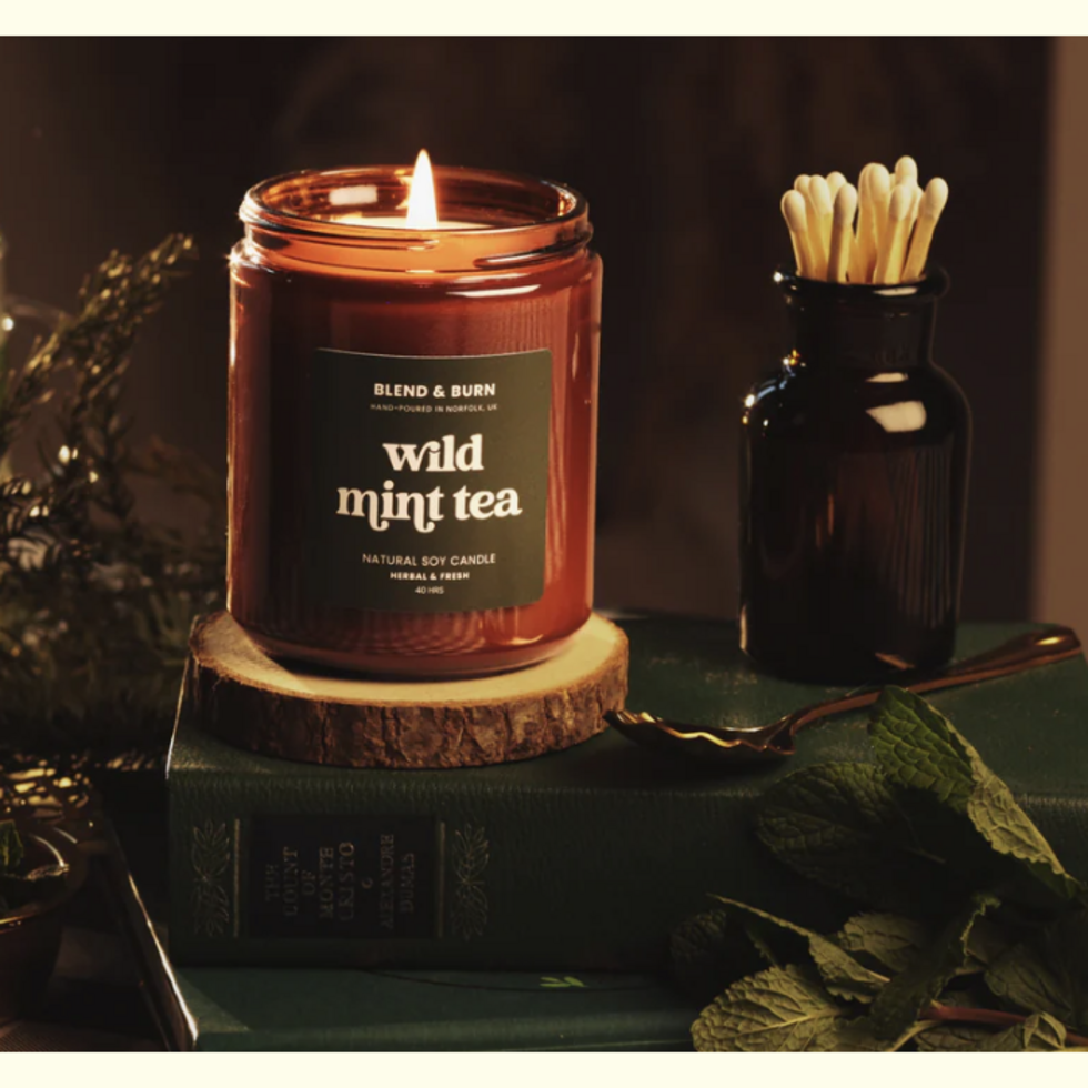 Blend & Burn Candle - Wild Mint Tea