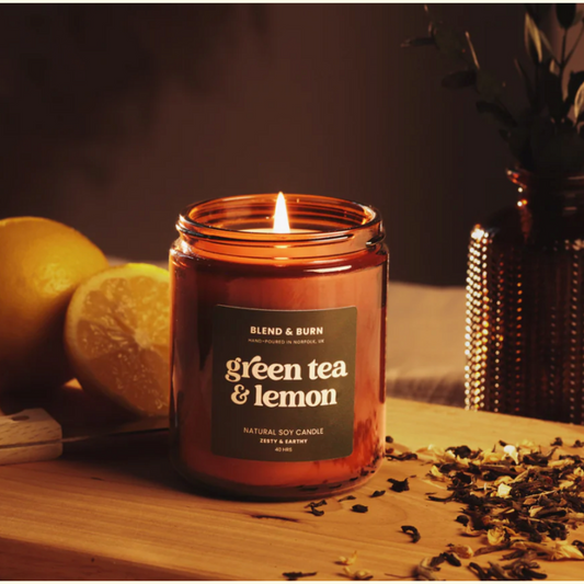Blend & Burn Candle - Green Tea & Lemon