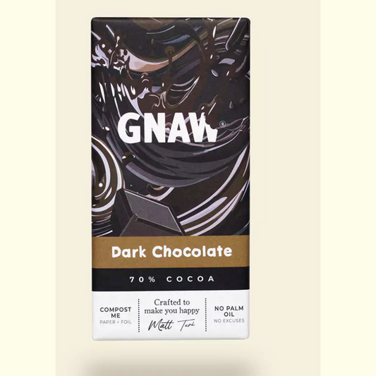 Gnaw 70% Dark Chocolate Bar (Vegan) - 80g