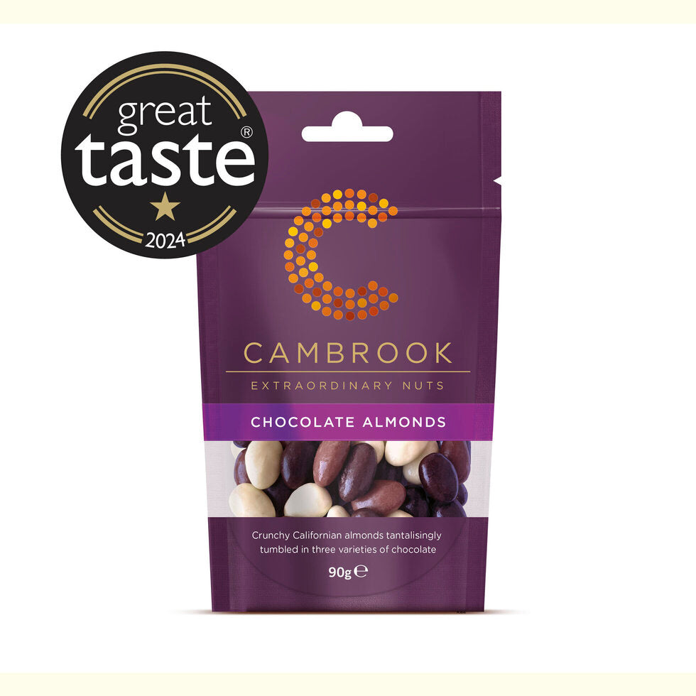 Cambrook - Dark, Milk & White Chocolate Almonds 90g