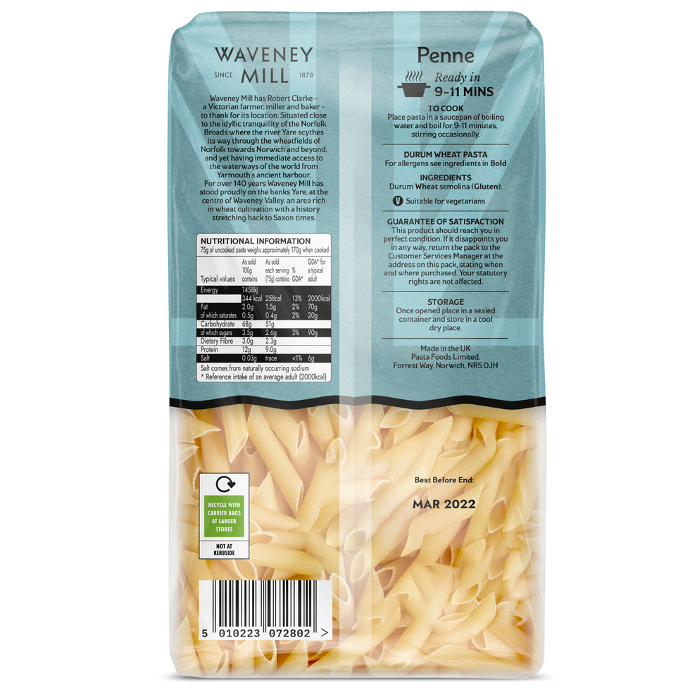 Waveney Mill Penne Pasta