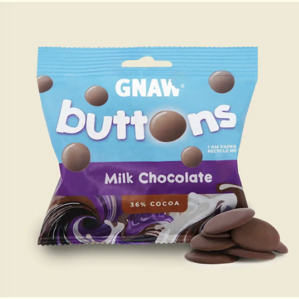 Gnaw Milk Chocolate Buttons 100g Bags