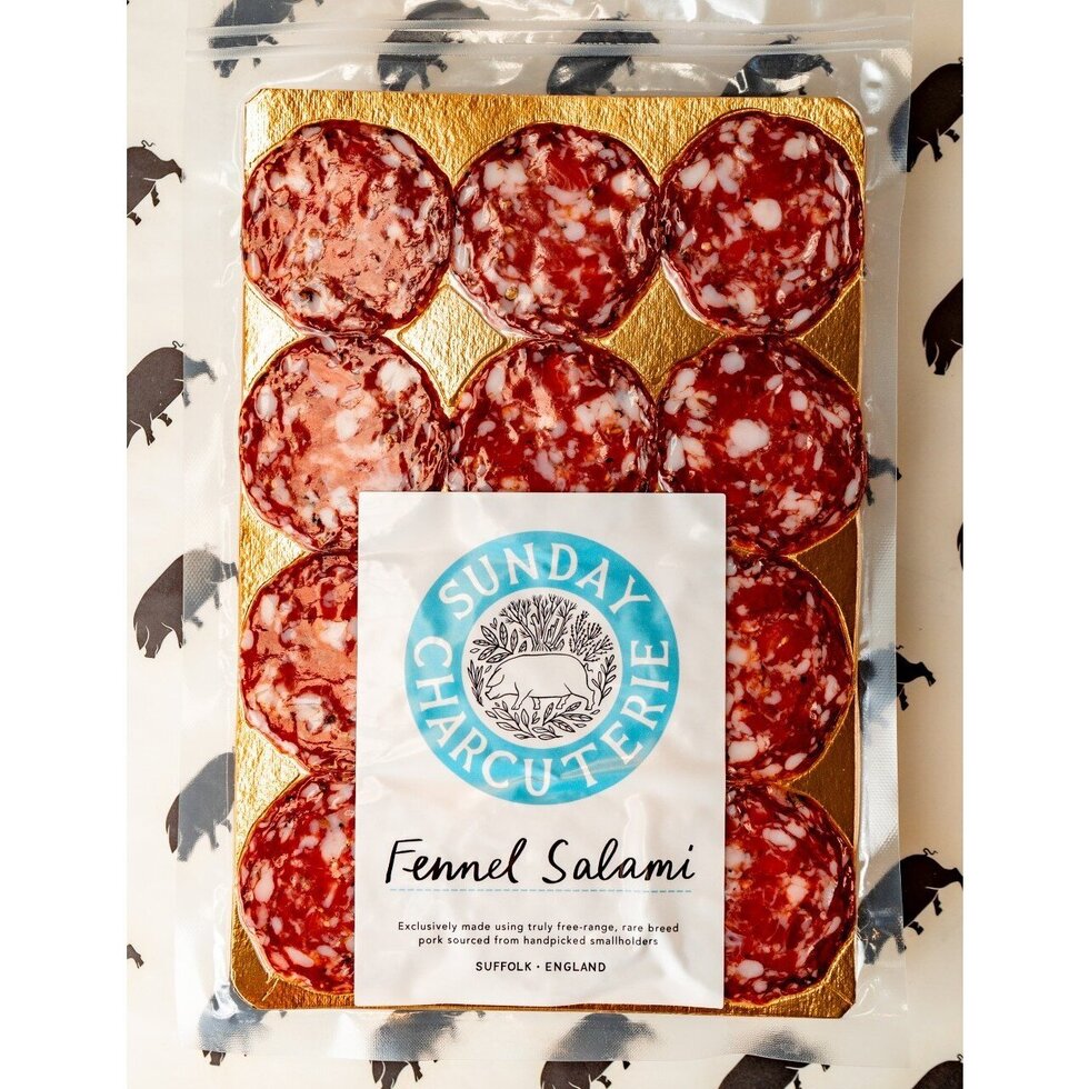 Sunday Charcuterie - Fennel Salami - Sliced