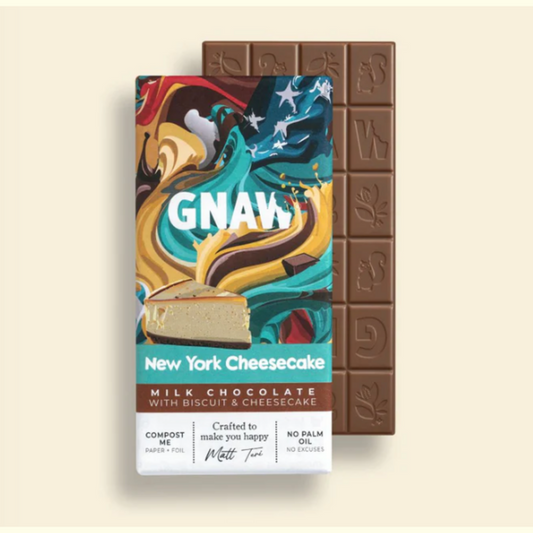 Gnaw New York Cheesecake - Milk Choc Bar 80g