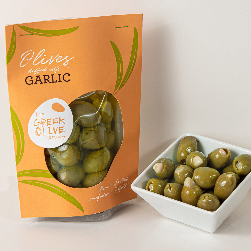The Greek Olive Company - Garlic Stuffed x 6