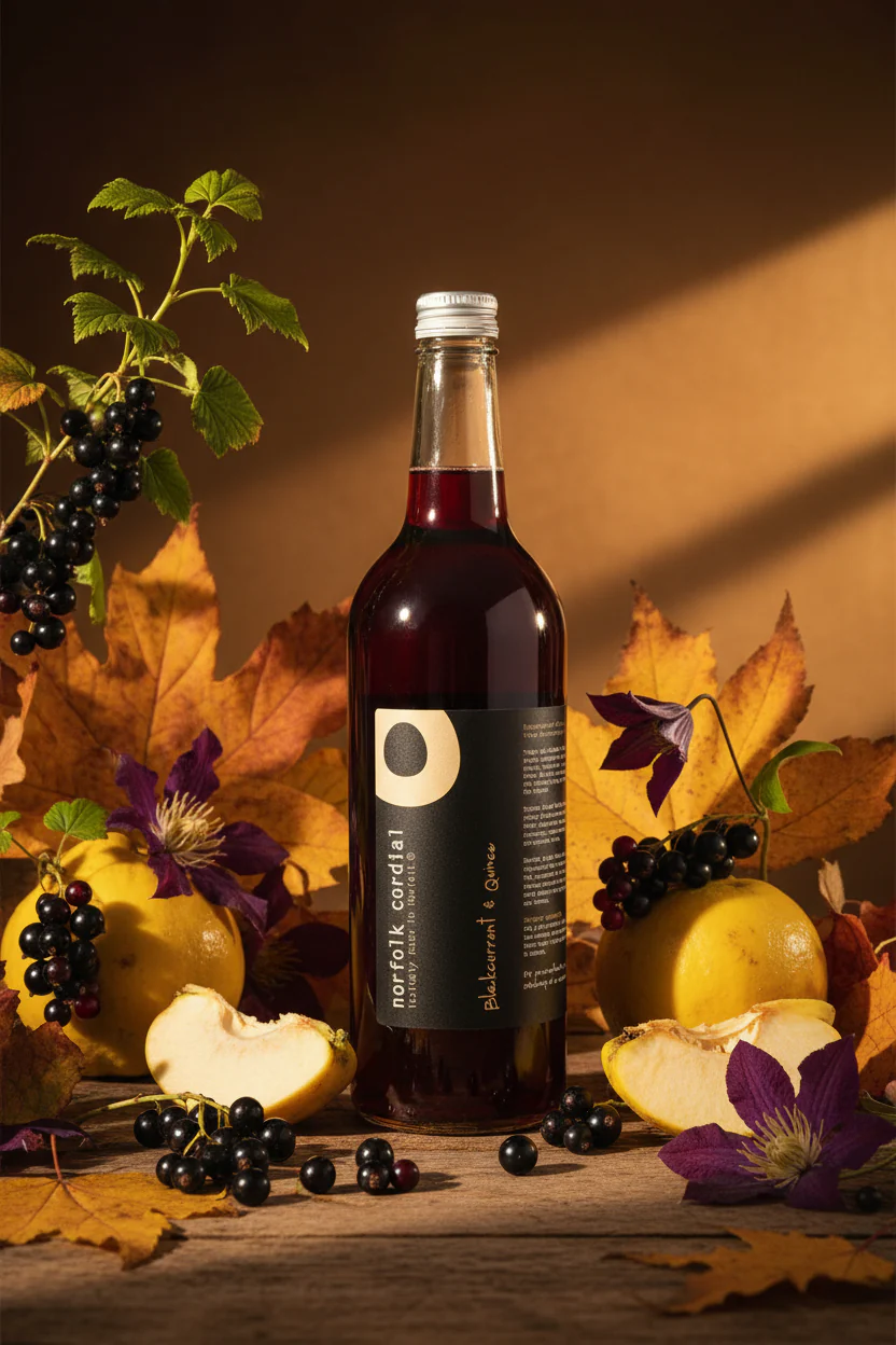Blackcurrant & Quince Cordial - 750ml