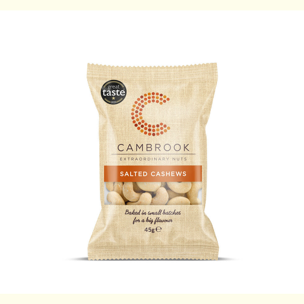 Cambrook - Baked Salted Cashews 24 x 45g