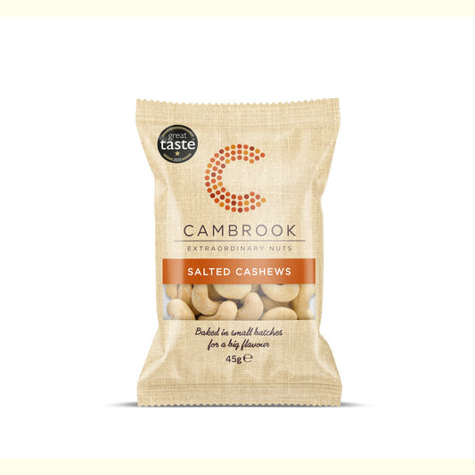 Cambrook - Baked Salted Cashews 24 x 45g