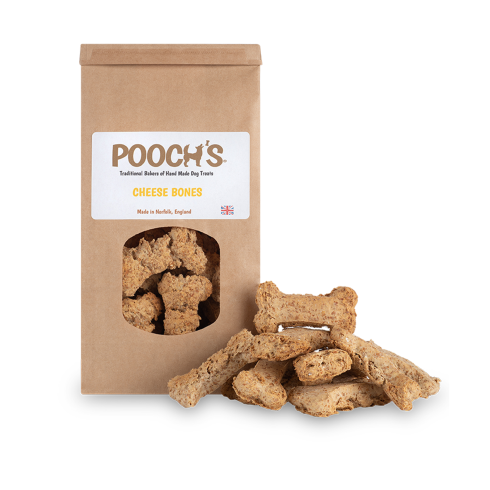Pooch's Roast Cheese Dog Bones - 250g