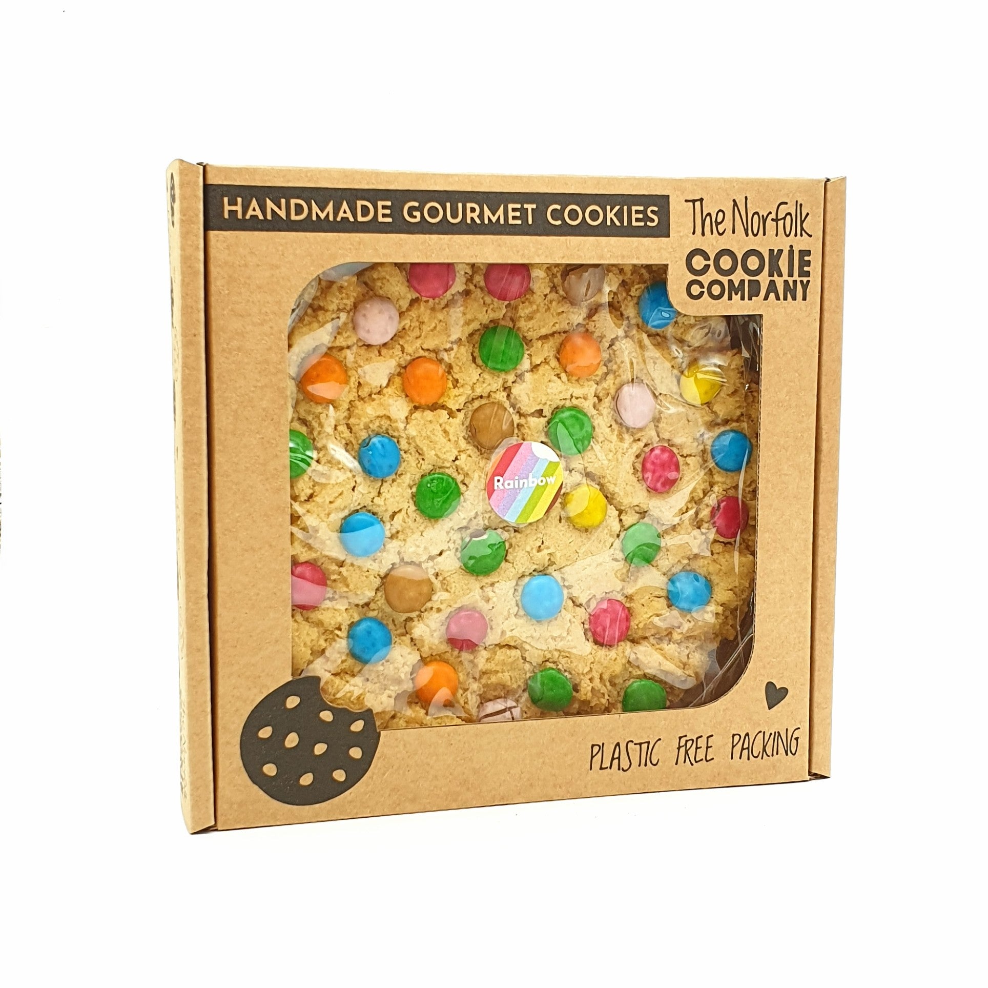 GIANT Cookie Gift Box - Rainbow Smartie