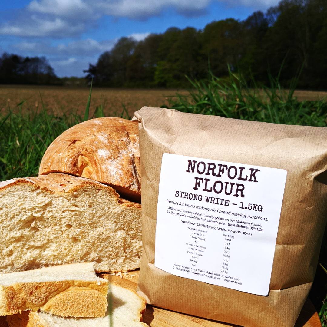 Norfolk Grown Strong White Flour - 1.5 kg