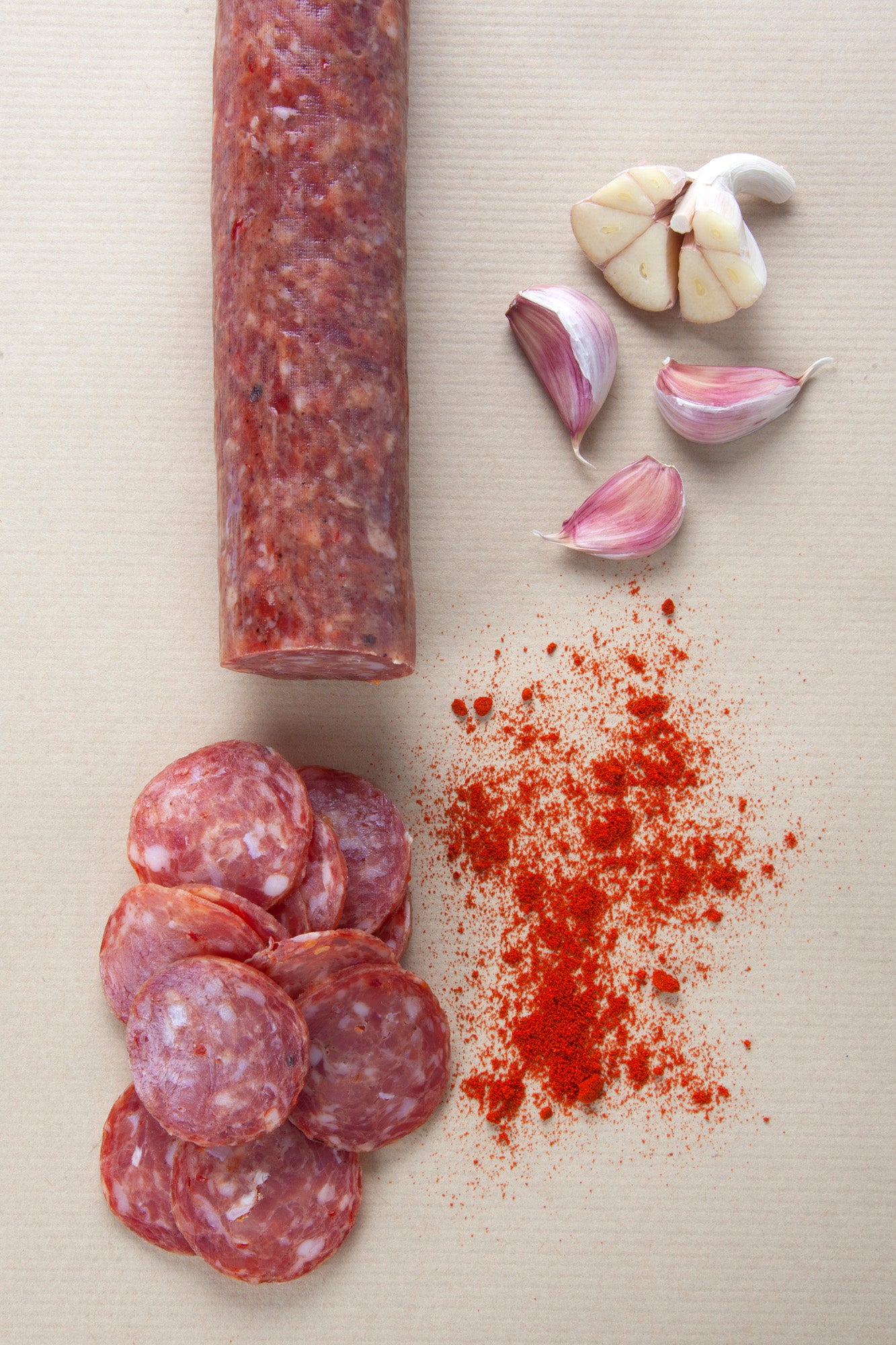 Marsh Pig Salami [Whole] Garlic & Paprika 250g - 300g