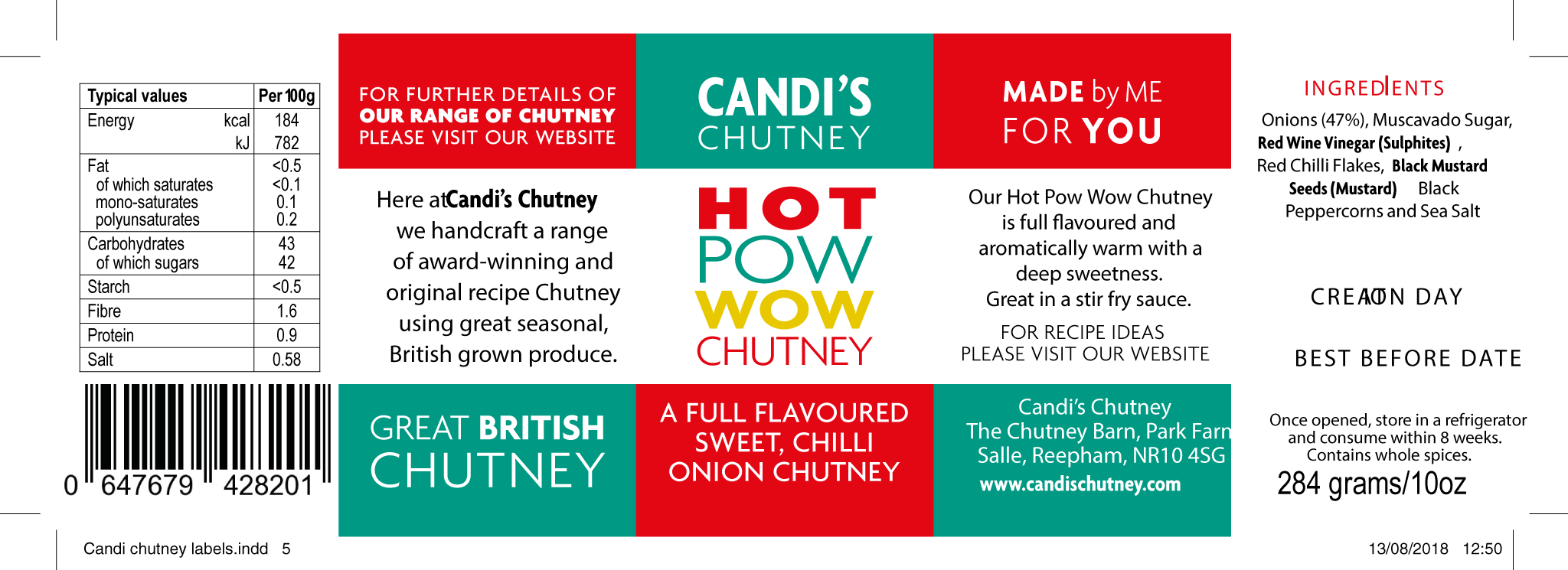 Hot Pow Wow Chutney - 284g