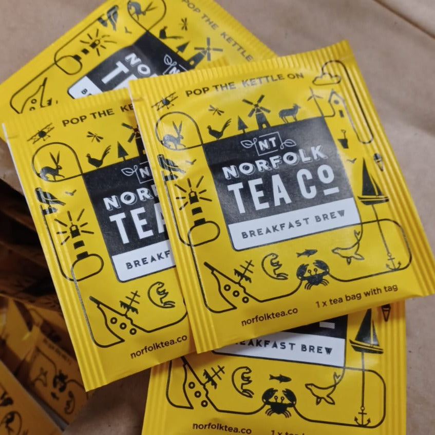 Norfolk Tea Co - Breakfast Brew - Individually wrapped tea bags