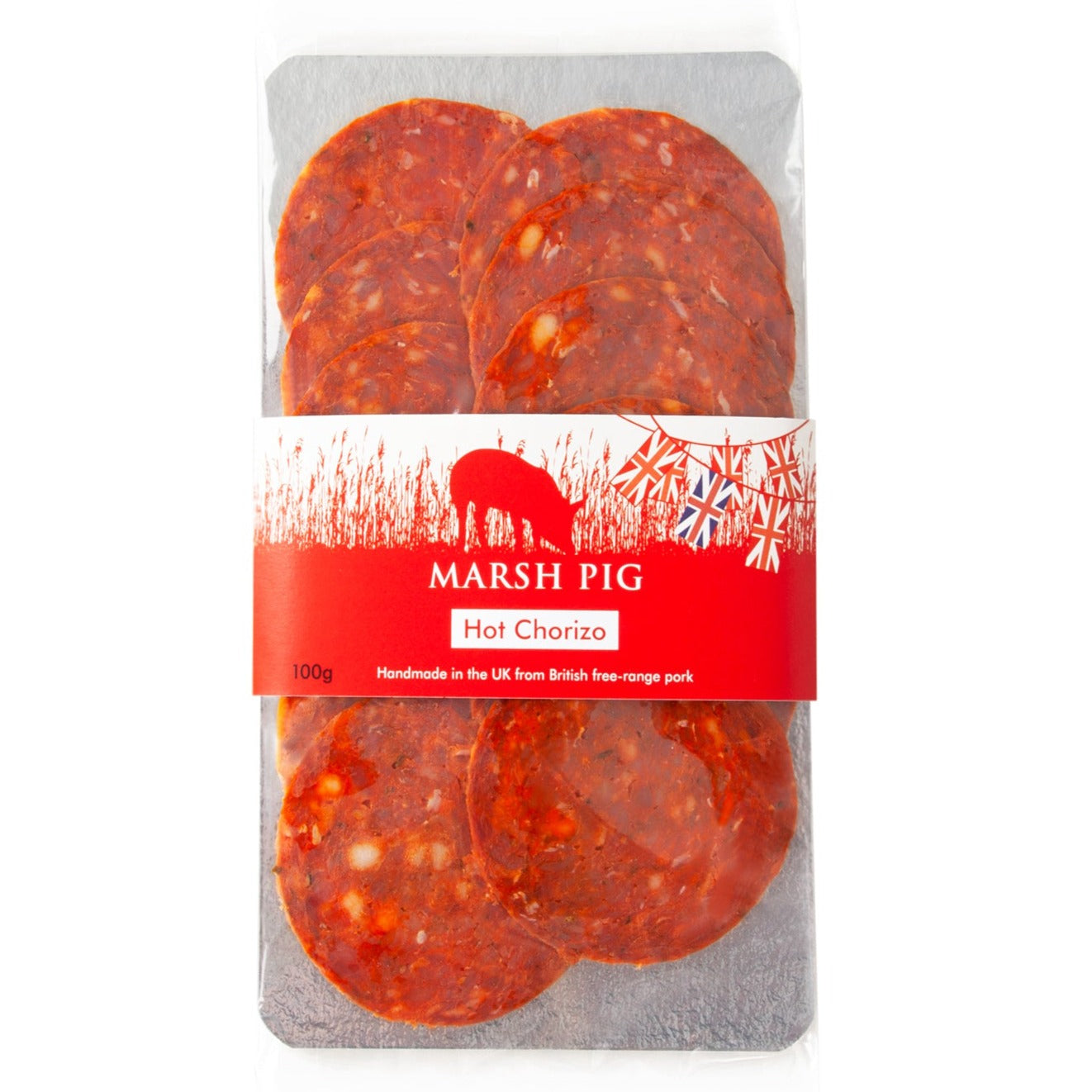 Marsh Pig Hot Chorizo [Sliced] - 100g