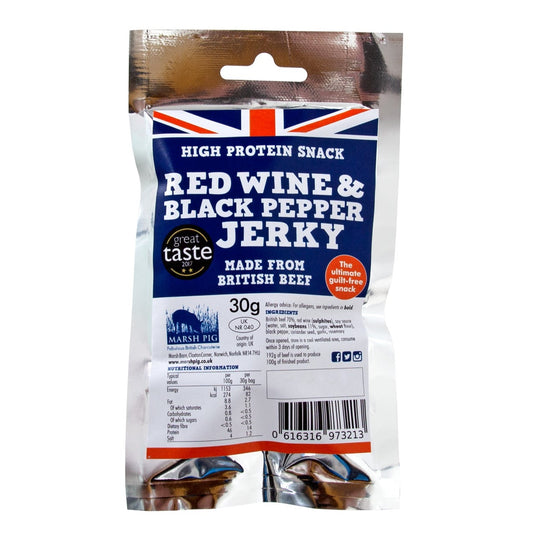 Marsh Pig - Red Wine And Black Pepper Jerky