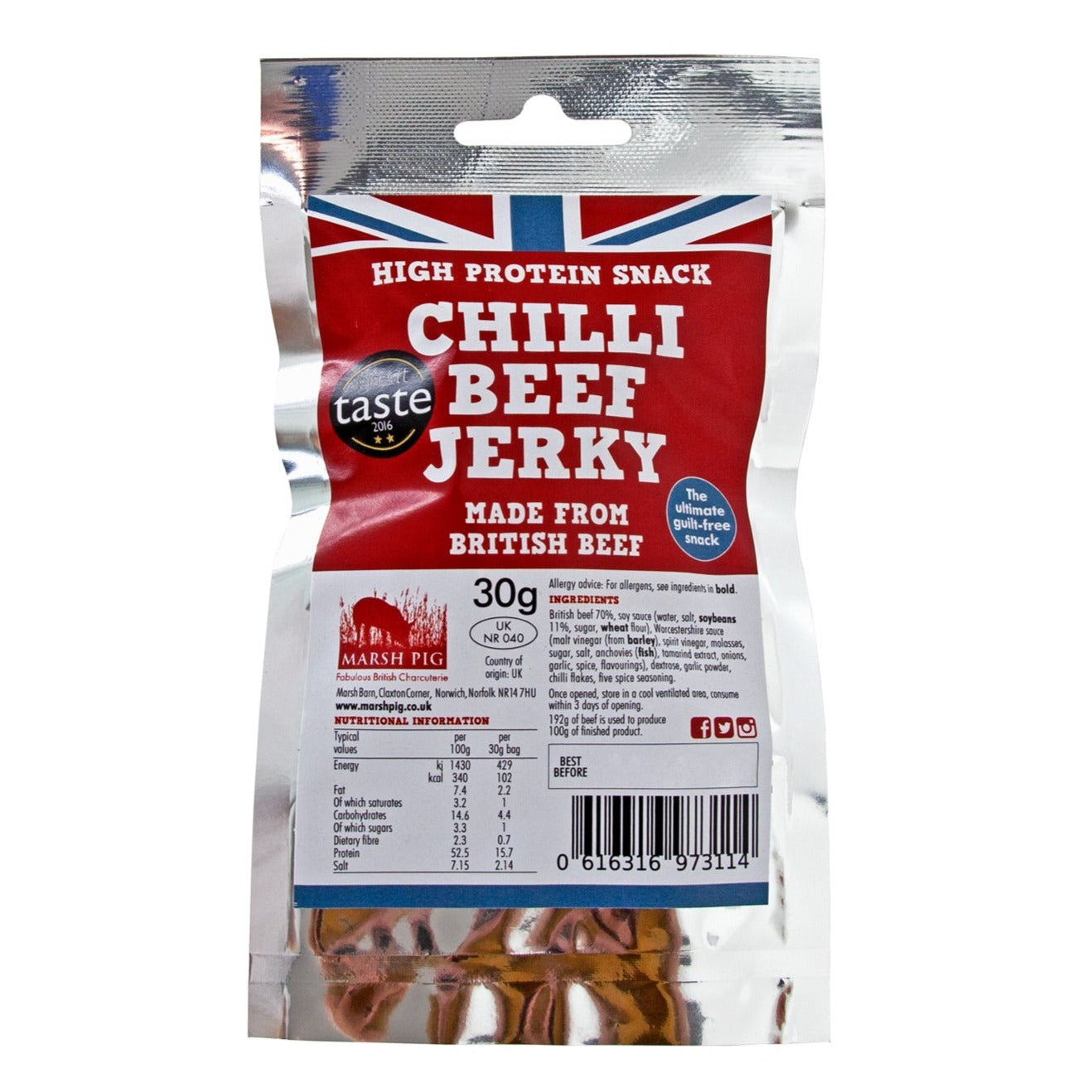 Marsh Pig - Chilli Beef Jerky