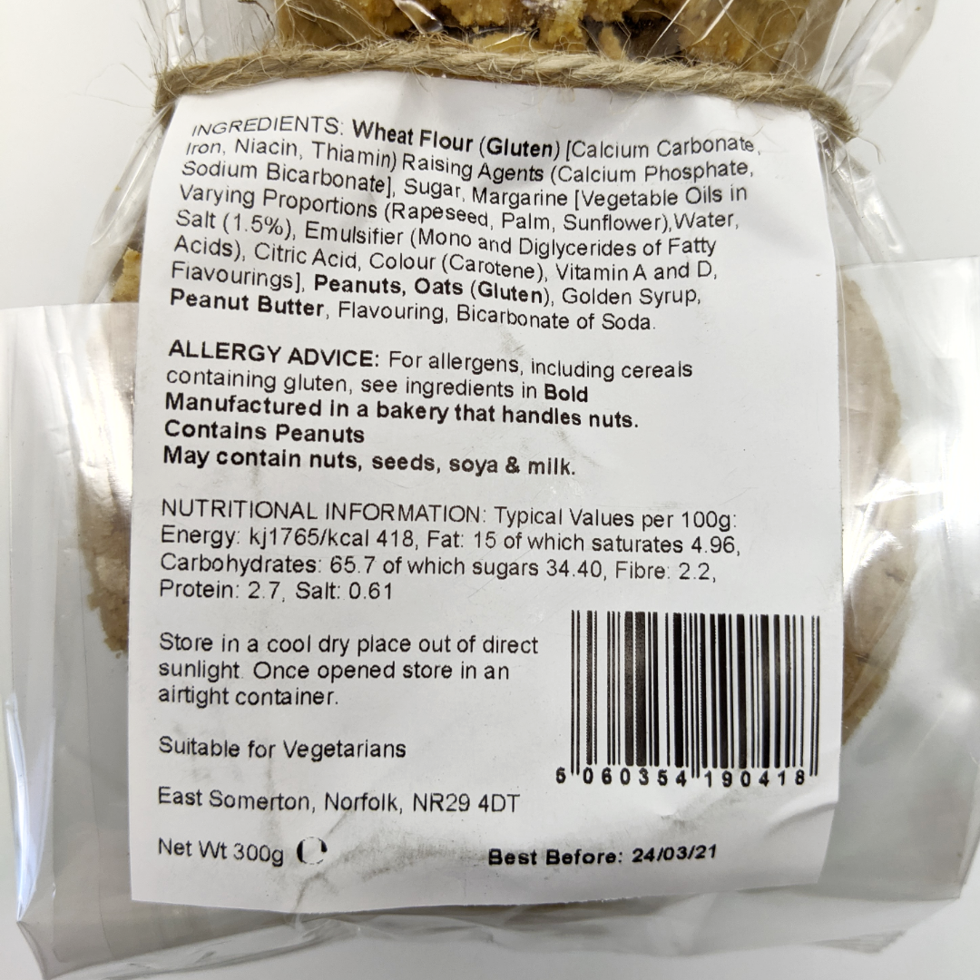 Peanut Butter Norfolk Cookies (6 Pack)