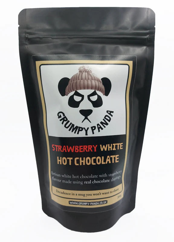 Grumpy Panda | Strawberry White Hot Chocolate