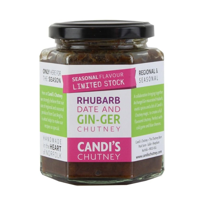 Rhubarb, Date & Gin-ger Chutney - 284g