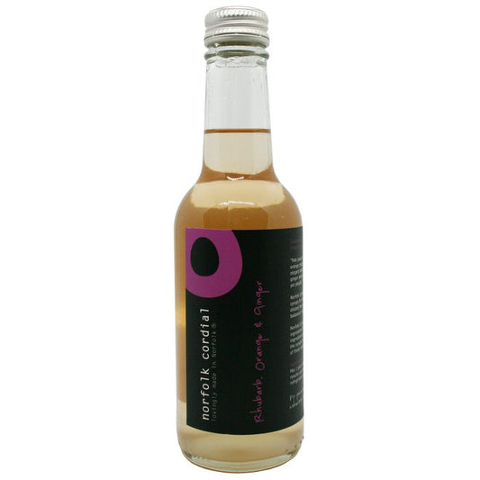 Rhubarb, Orange & Ginger Norfolk Cordial - 250ml
