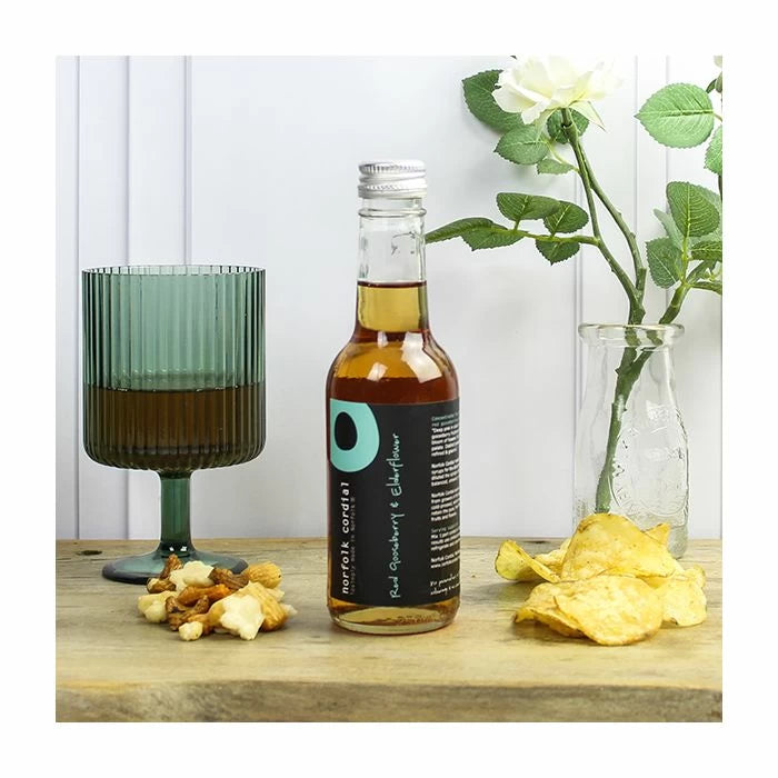Red Gooseberry & Elderflower Norfolk Cordial - 250ml