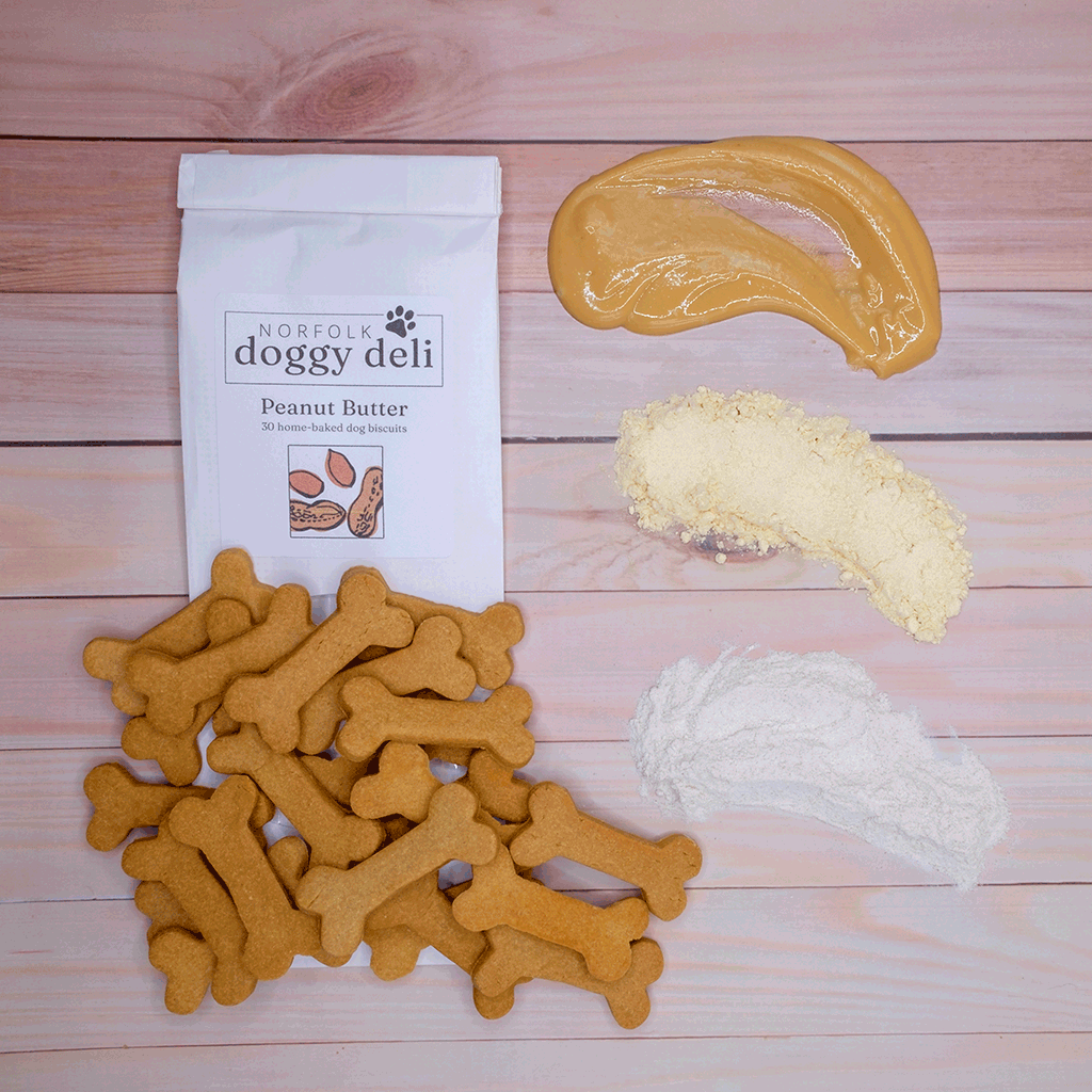 Peanut Butter Dog Biscuits