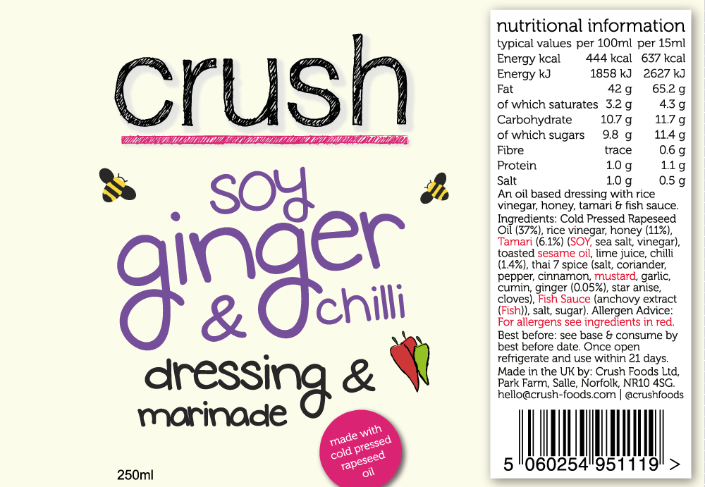 Soy, Ginger & Chilli Dressing - 250ml