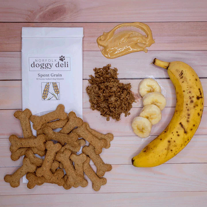 Banana & Blueberry Dog Biscuits